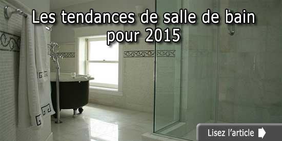 Tendances 2015 des salles de bain